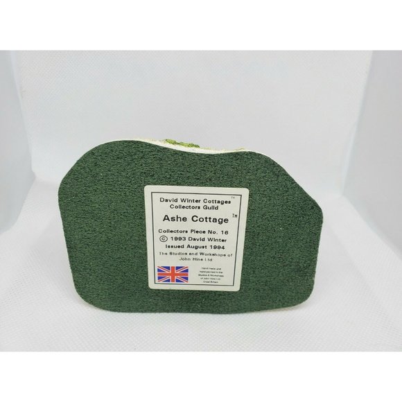 Vintage 1993 David Winter Cottages Ashe Cottage Collectors Guild Shelf Sitter - Picture 7 of 12